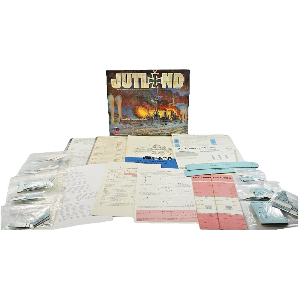 Jutland WWII Naval Warfare Vintage 1967 Avalon Hill Board Game - Picture 2 of 16